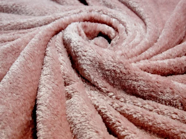 Velvet blanket - Nazharir Khorasan - light pink color
