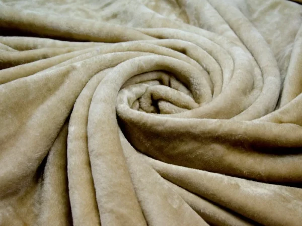 Velvet blanket - Nazharir Khorasan - cream color